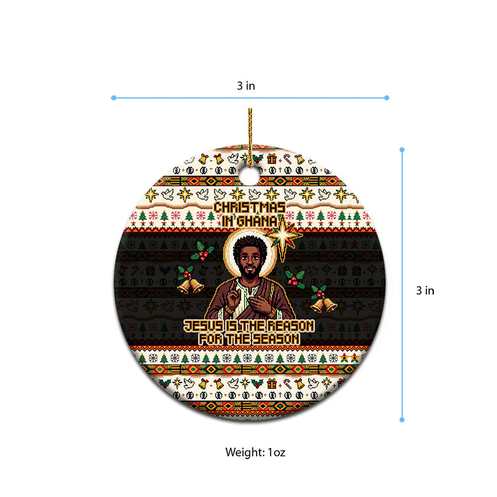 Ghana Jesus Christmas Ceramic Ornament Ghana Coat Of Arms Jesus Christ Art