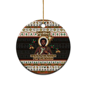 Ghana Jesus Christmas Ceramic Ornament Ghana Coat Of Arms Jesus Christ Art