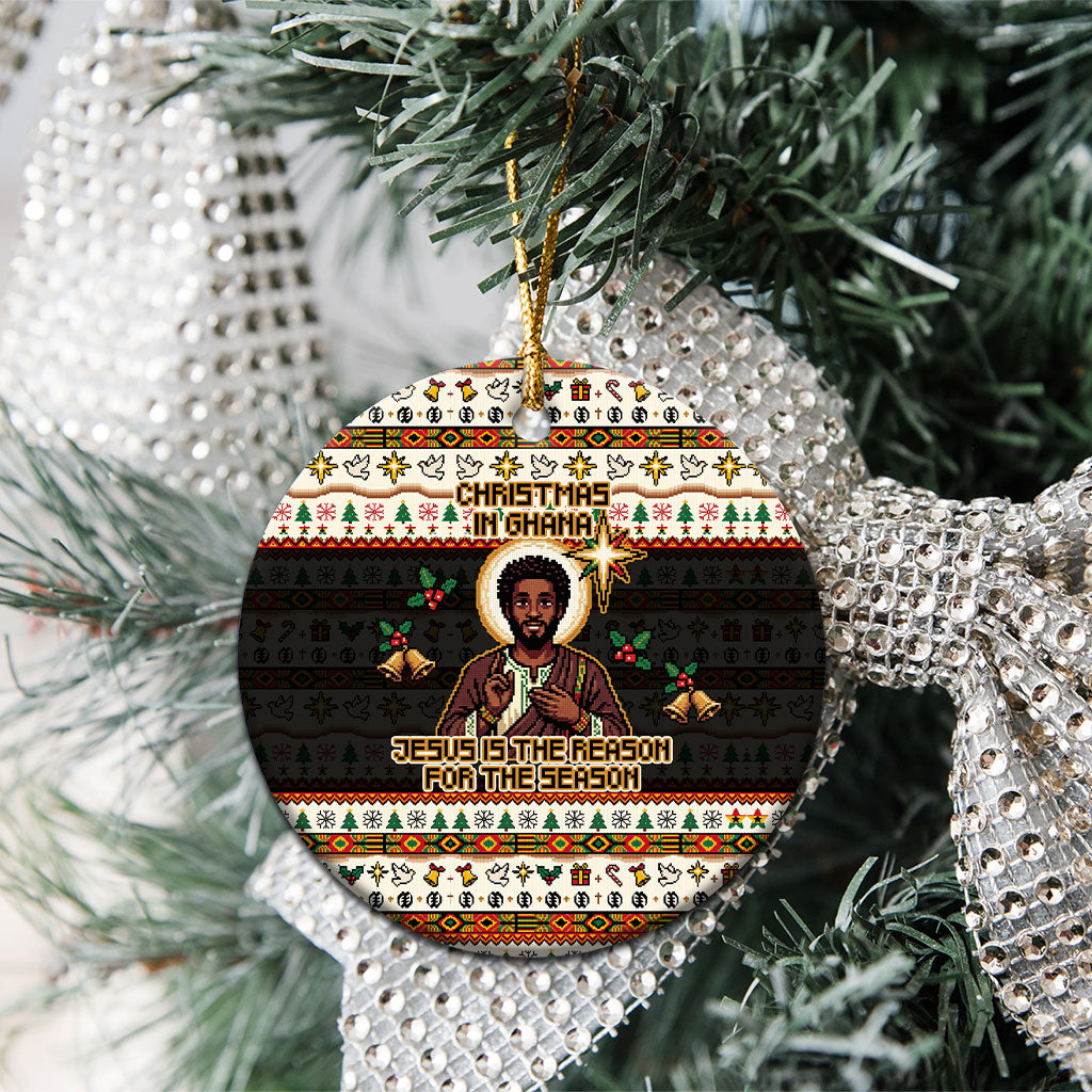 Ghana Jesus Christmas Ceramic Ornament Ghana Coat Of Arms Jesus Christ Art