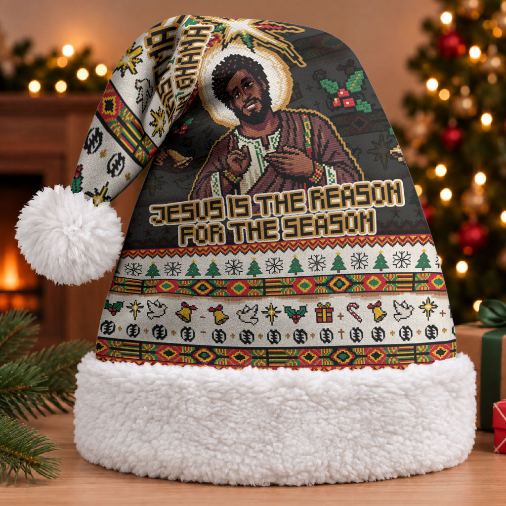 Ghana Jesus Christmas Santa Hat Ghana Coat Of Arms Jesus Christ Art
