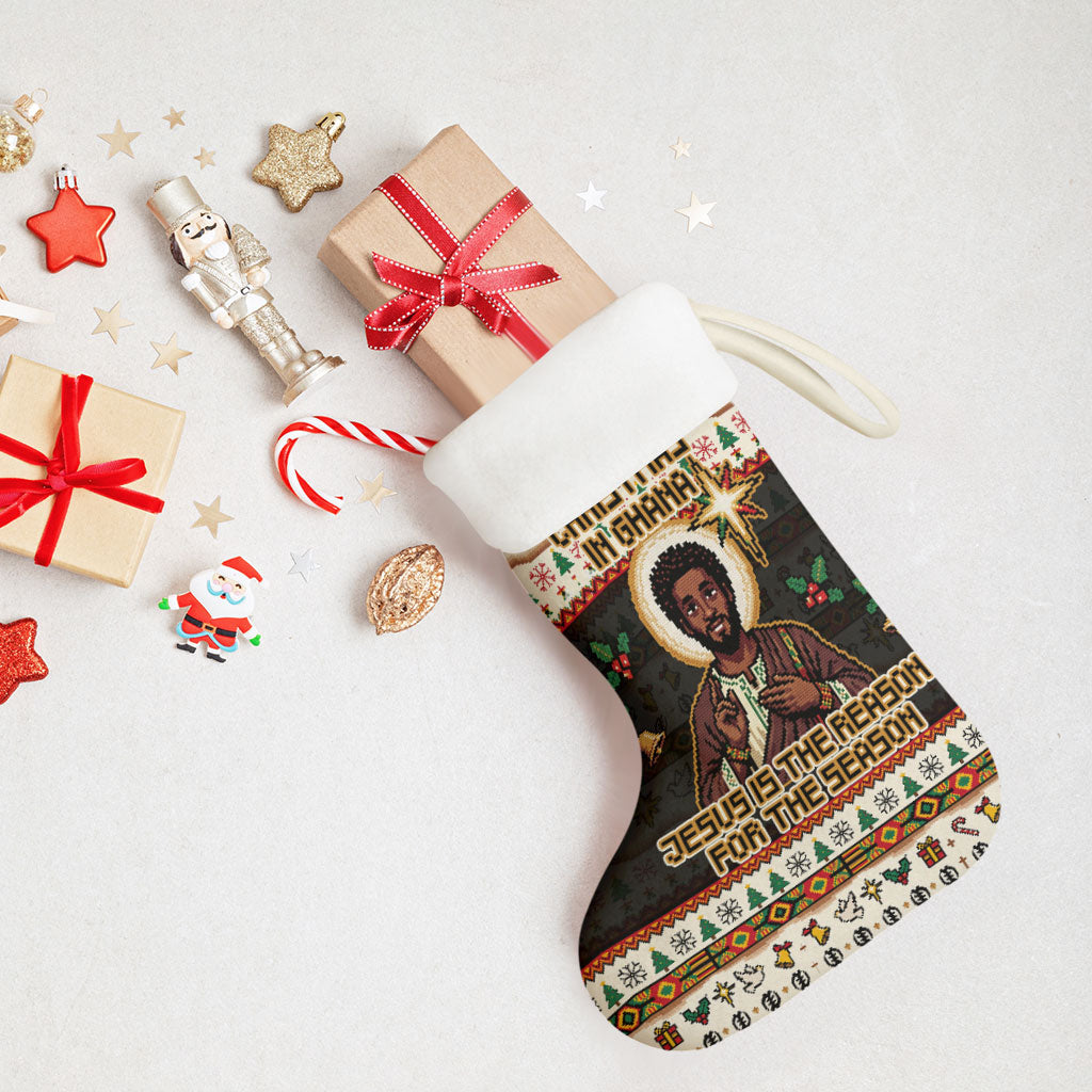 Ghana Jesus Christmas Stocking Ghana Coat Of Arms Jesus Christ Art