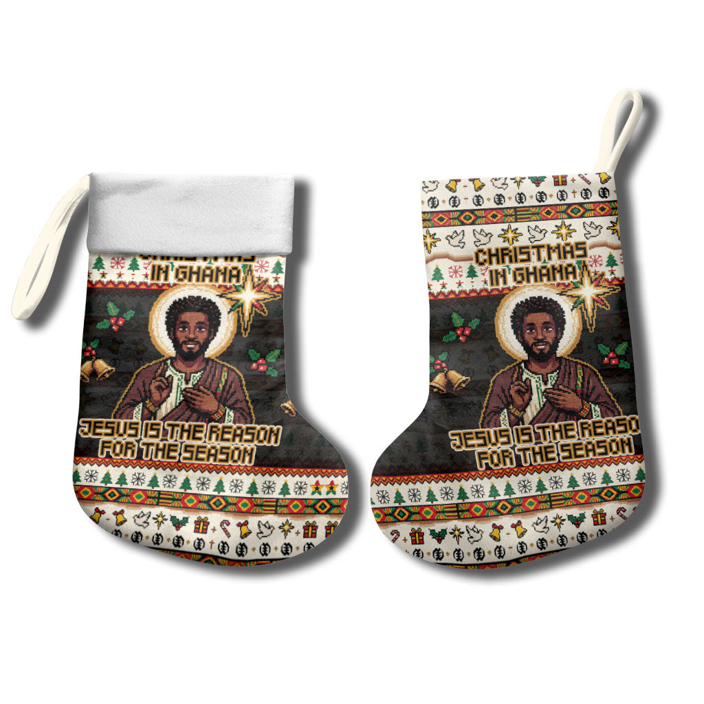 Ghana Jesus Christmas Stocking Ghana Coat Of Arms Jesus Christ Art