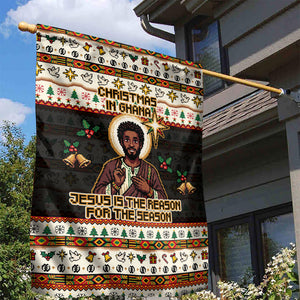 Ghana Jesus Christmas Garden Flag Ghana Coat Of Arms Jesus Christ Art