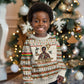 Ghana Jesus Christmas Kid Ugly Christmas Sweater Ghana Coat Of Arms Jesus Christ Art