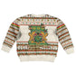 Ghana Jesus Christmas Kid Ugly Christmas Sweater Ghana Coat Of Arms Jesus Christ Art