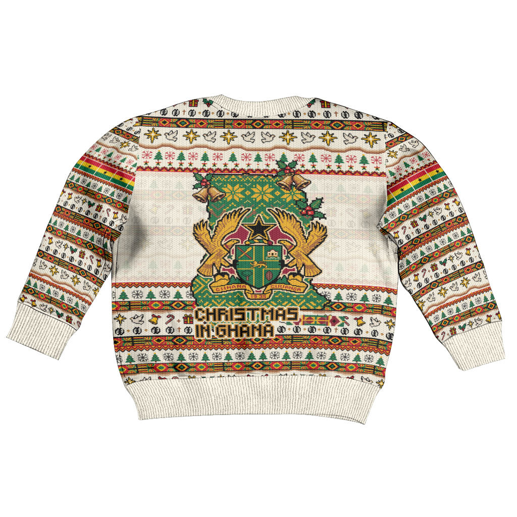 Ghana Jesus Christmas Kid Ugly Christmas Sweater Ghana Coat Of Arms Jesus Christ Art