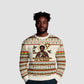 Ghana Jesus Christmas Ugly Christmas Sweater Ghana Coat Of Arms Jesus Christ Art