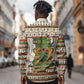 Ghana Jesus Christmas Long Sleeve Button Shirt Ghana Coat Of Arms Jesus Christ Art