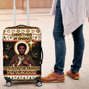 Ghana Jesus Christmas Luggage Cover Ghana Coat Of Arms Jesus Christ Art