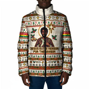 Ghana Jesus Christmas Padded Jacket Ghana Coat Of Arms Jesus Christ Art
