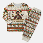 Ghana Jesus Christmas Pajama Set Ghana Coat Of Arms Jesus Christ Art