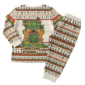 Ghana Jesus Christmas Pajama Set Ghana Coat Of Arms Jesus Christ Art