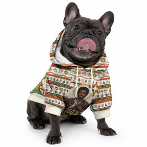 Ghana Jesus Christmas Pet Hoodie Ghana Coat Of Arms Jesus Christ Art