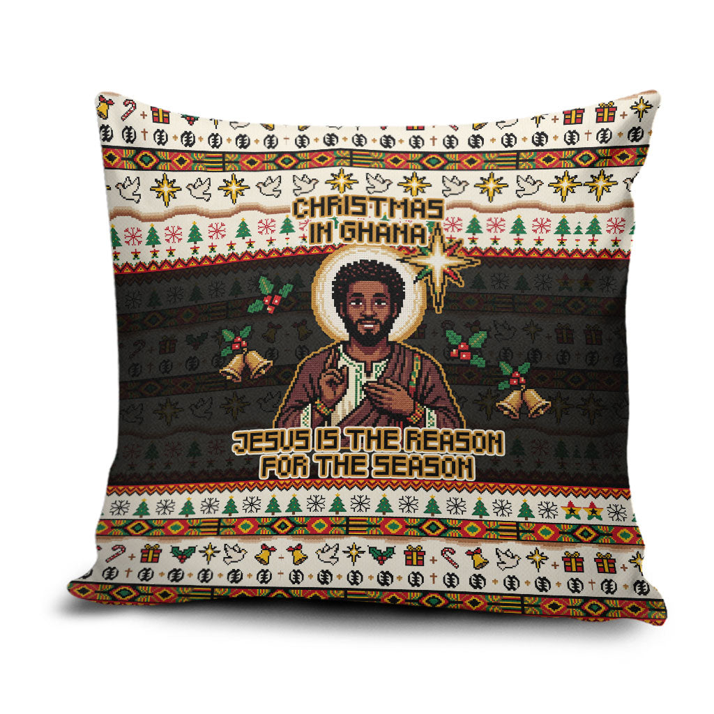 Ghana Jesus Christmas Pillow Cover Ghana Coat Of Arms Jesus Christ Art