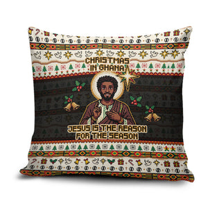 Ghana Jesus Christmas Pillow Cover Ghana Coat Of Arms Jesus Christ Art