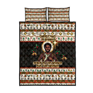 Ghana Jesus Christmas Quilt Bed Set Ghana Coat Of Arms Jesus Christ Art