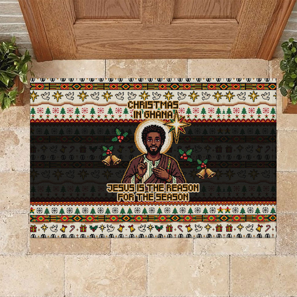 Ghana Jesus Christmas Rubber Doormat Ghana Coat Of Arms Jesus Christ Art