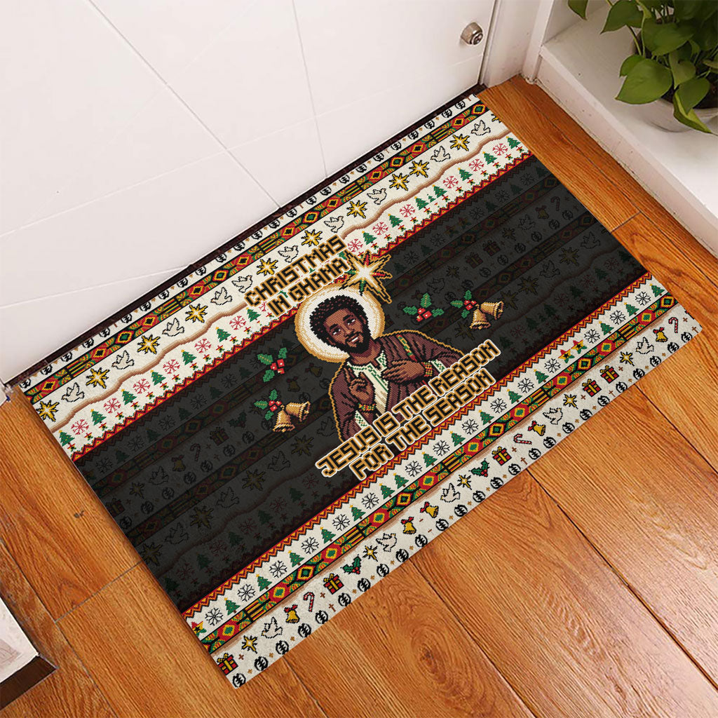 Ghana Jesus Christmas Rubber Doormat Ghana Coat Of Arms Jesus Christ Art