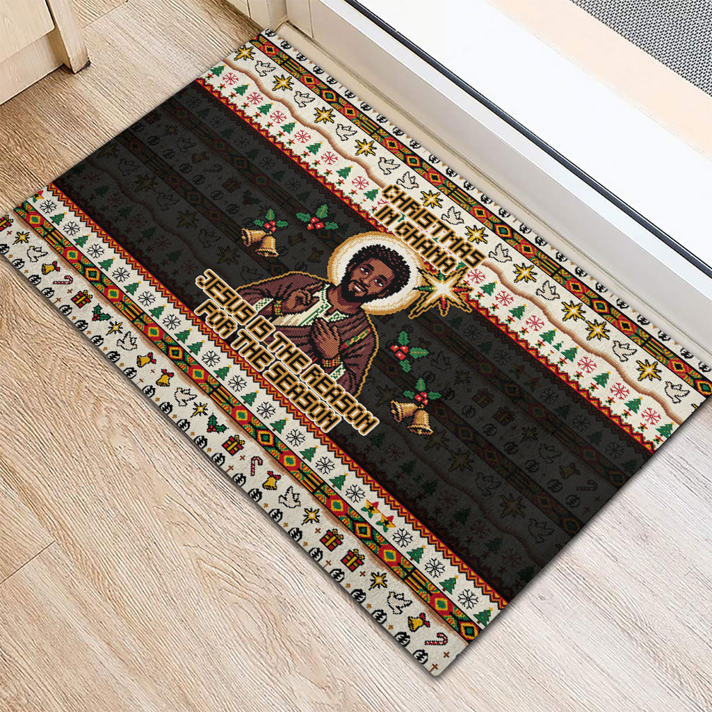 Ghana Jesus Christmas Rubber Doormat Ghana Coat Of Arms Jesus Christ Art