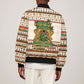 Ghana Jesus Christmas Sleeve Zip Bomber Jacket Ghana Coat Of Arms Jesus Christ Art