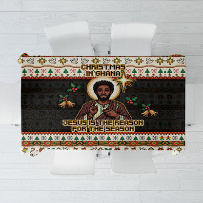 Ghana Jesus Christmas Tablecloth Ghana Coat Of Arms Jesus Christ Art