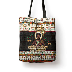 Ghana Jesus Christmas Tote Bag Ghana Coat Of Arms Jesus Christ Art