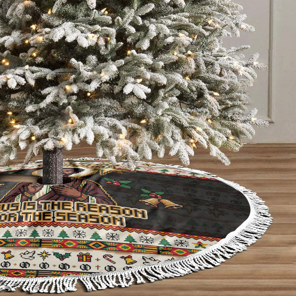 Ghana Jesus Christmas Tree Skirt Ghana Coat Of Arms Jesus Christ Art