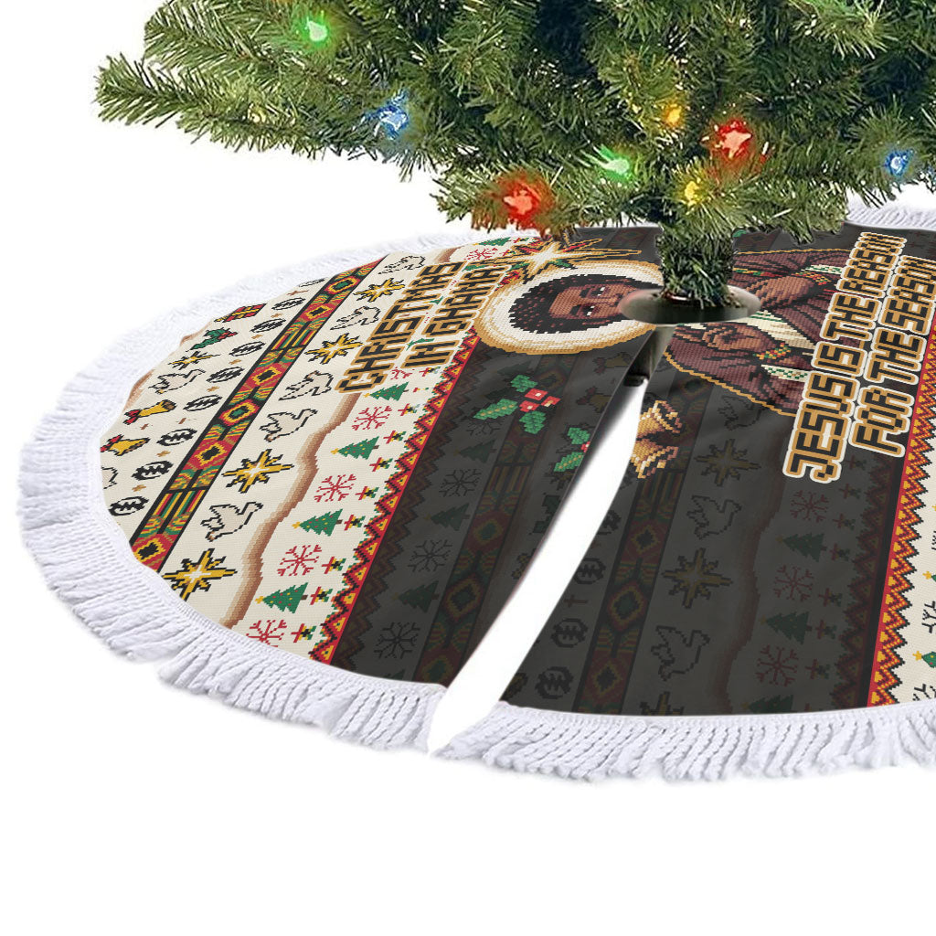 Ghana Jesus Christmas Tree Skirt Ghana Coat Of Arms Jesus Christ Art