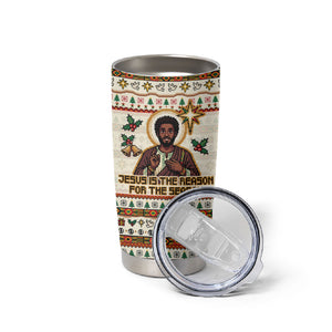 Ghana Jesus Christmas Tumbler Cup Ghana Coat Of Arms Jesus Christ Art