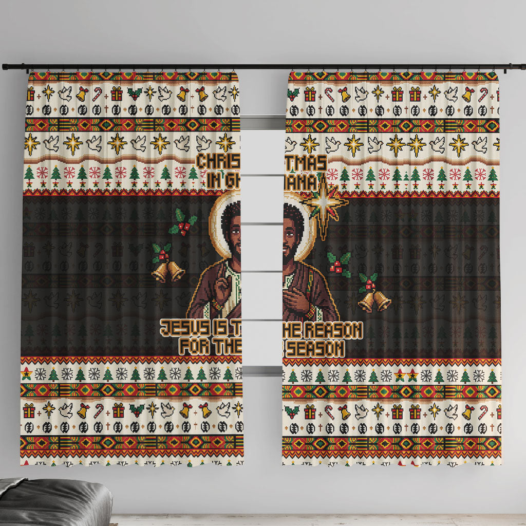 Ghana Jesus Christmas Window Curtain Ghana Coat Of Arms Jesus Christ Art