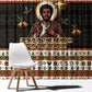 Ghana Jesus Christmas Window Curtain Ghana Coat Of Arms Jesus Christ Art