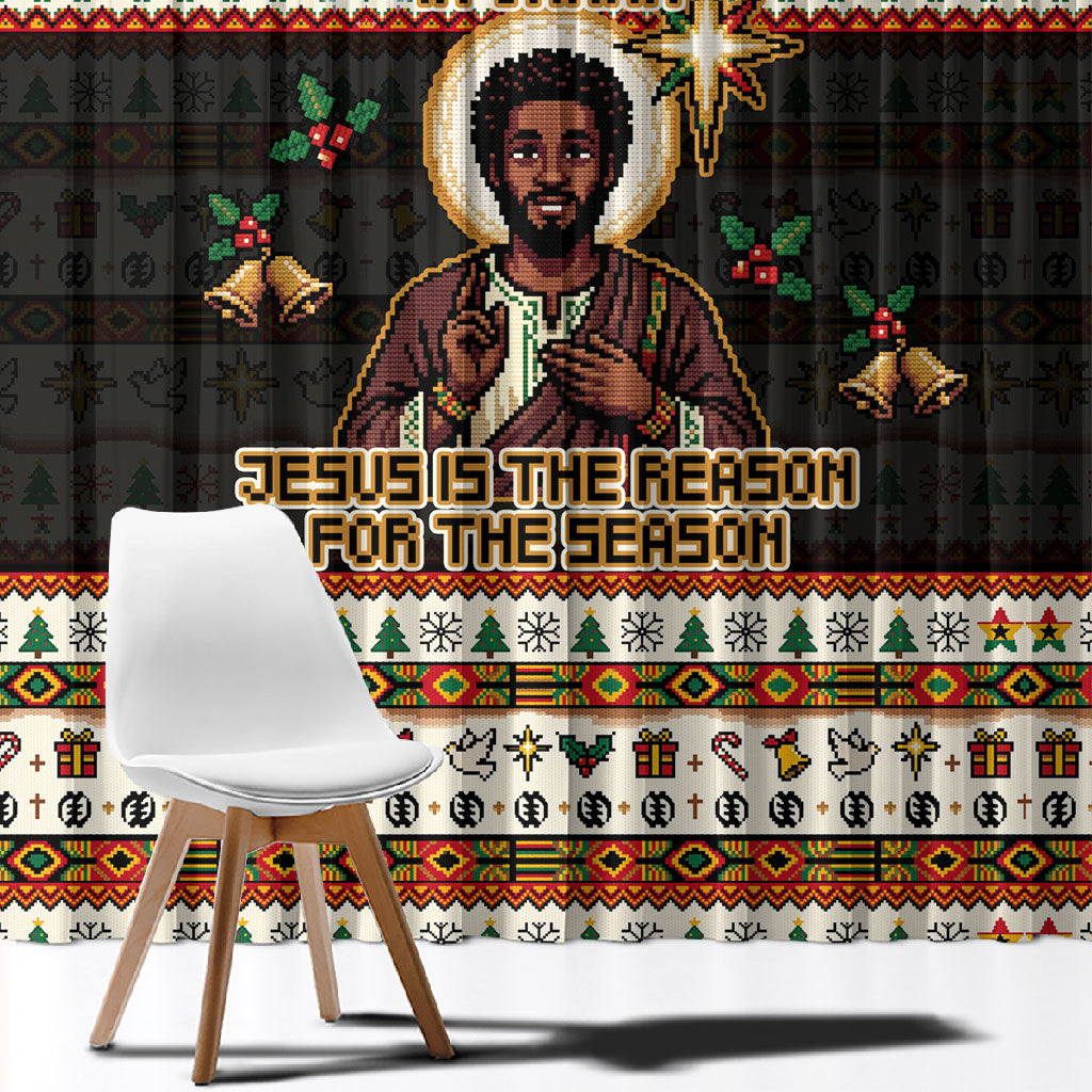 Ghana Jesus Christmas Window Curtain Ghana Coat Of Arms Jesus Christ Art