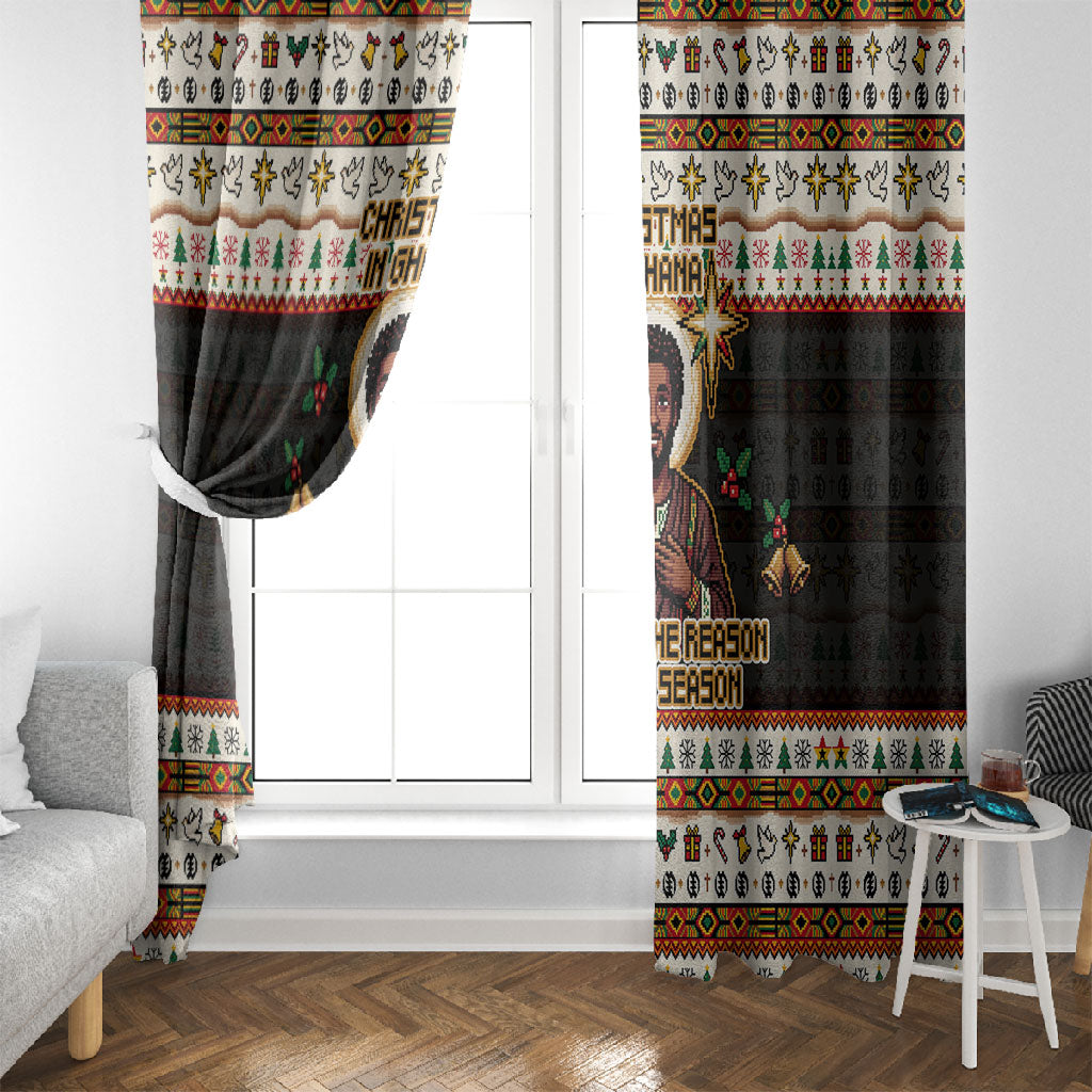 Ghana Jesus Christmas Window Curtain Ghana Coat Of Arms Jesus Christ Art