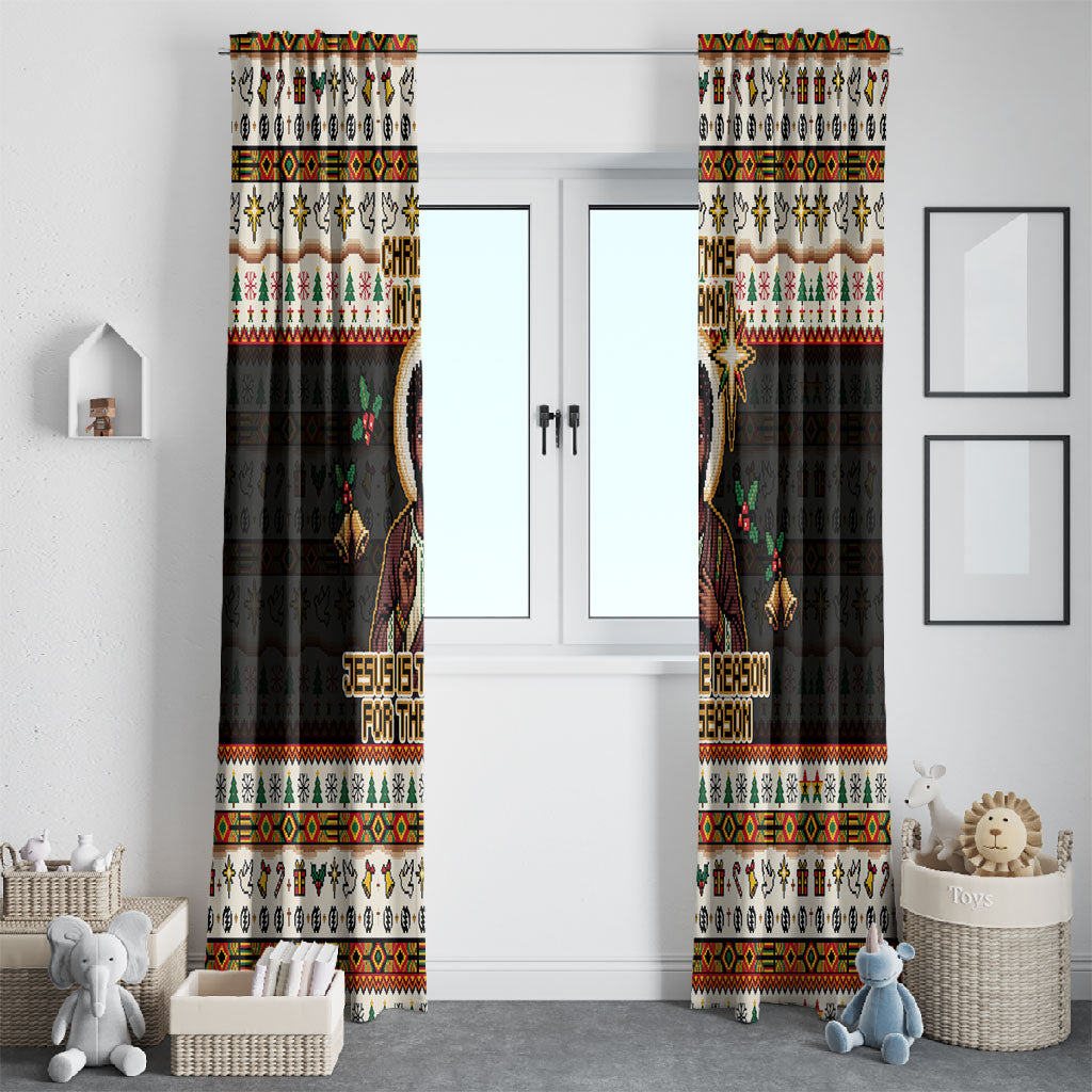 Ghana Jesus Christmas Window Curtain Ghana Coat Of Arms Jesus Christ Art