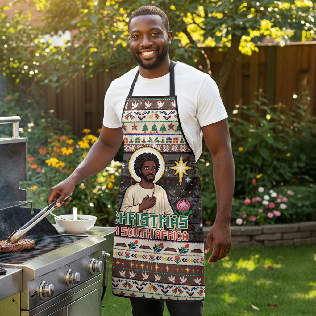 Christmas In South Africa Jesus Apron South Africa Coat Of Arms Jesus Art