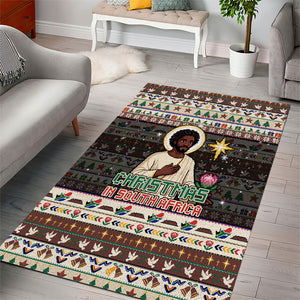Christmas In South Africa Jesus Area Rug South Africa Coat Of Arms Jesus Art