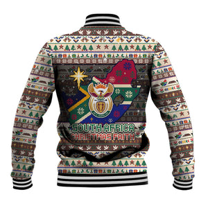 Christmas In South Africa Jesus Baseball Jacket South Africa Coat Of Arms Jesus Art