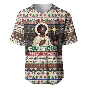 Christmas In South Africa Jesus Baseball Jersey South Africa Coat Of Arms Jesus Art