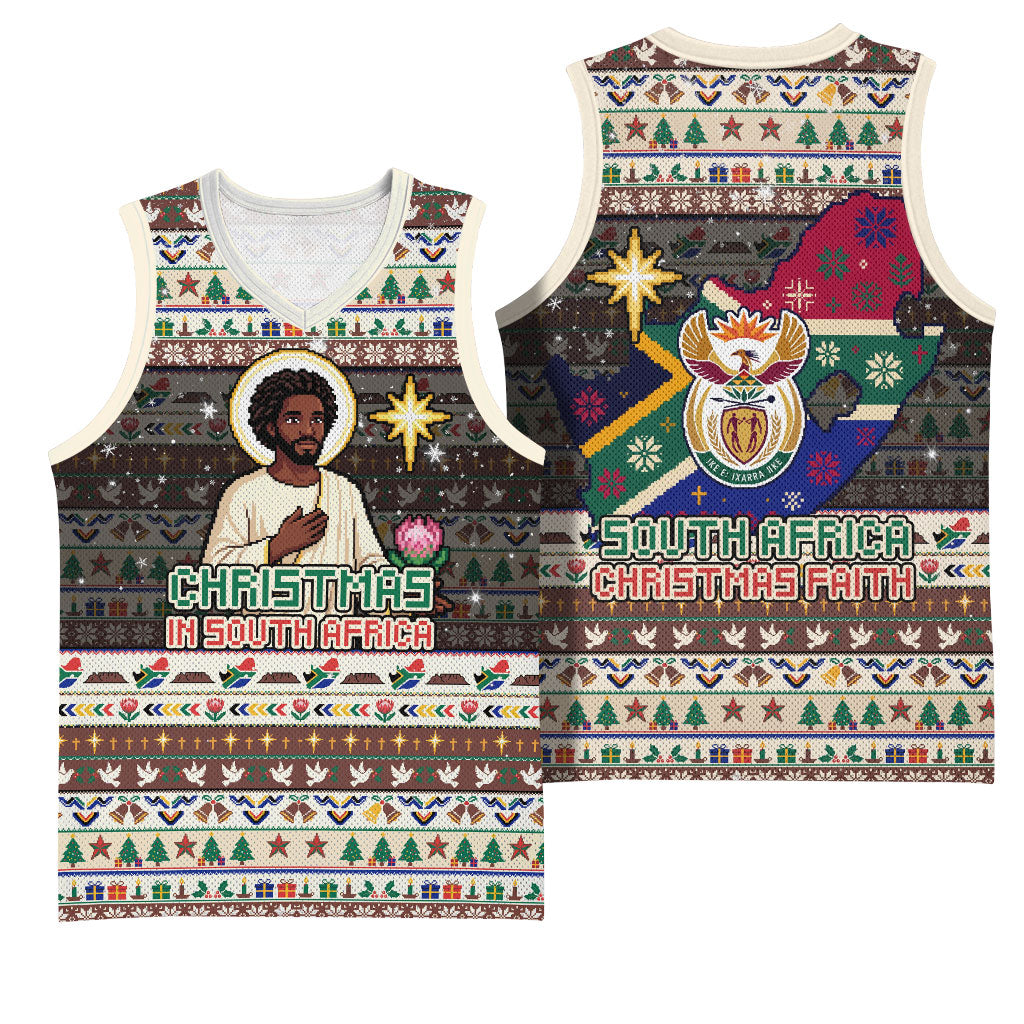 Christmas In South Africa Jesus Basketball Jersey South Africa Coat Of Arms Jesus Art