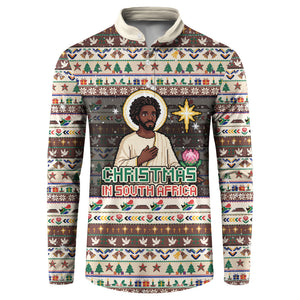 Christmas In South Africa Jesus Button Sweatshirt South Africa Coat Of Arms Jesus Art