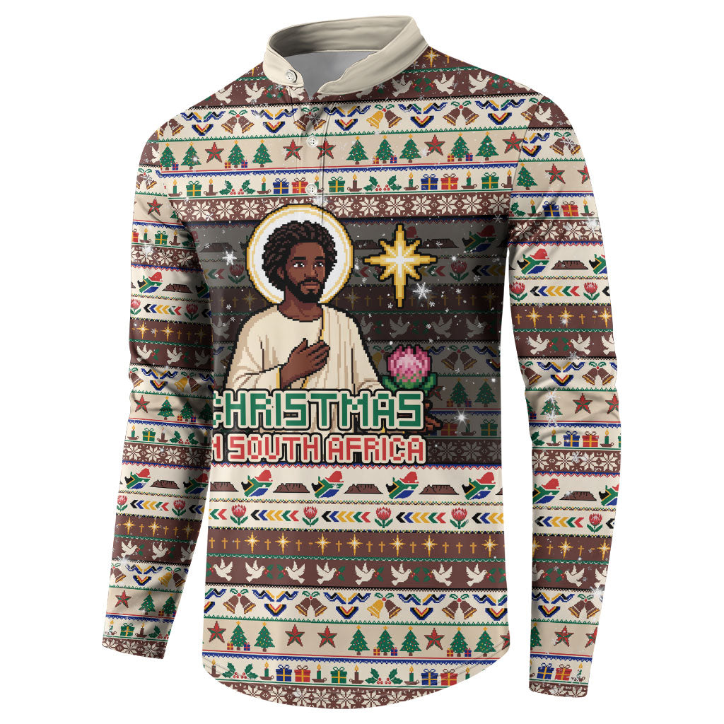 Christmas In South Africa Jesus Button Sweatshirt South Africa Coat Of Arms Jesus Art