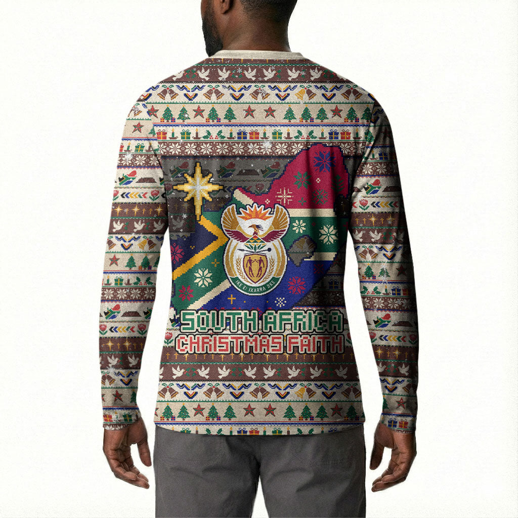 Christmas In South Africa Jesus Button Sweatshirt South Africa Coat Of Arms Jesus Art