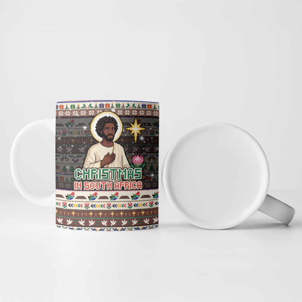 Christmas In South Africa Jesus Ceramic Mug South Africa Coat Of Arms Jesus Art