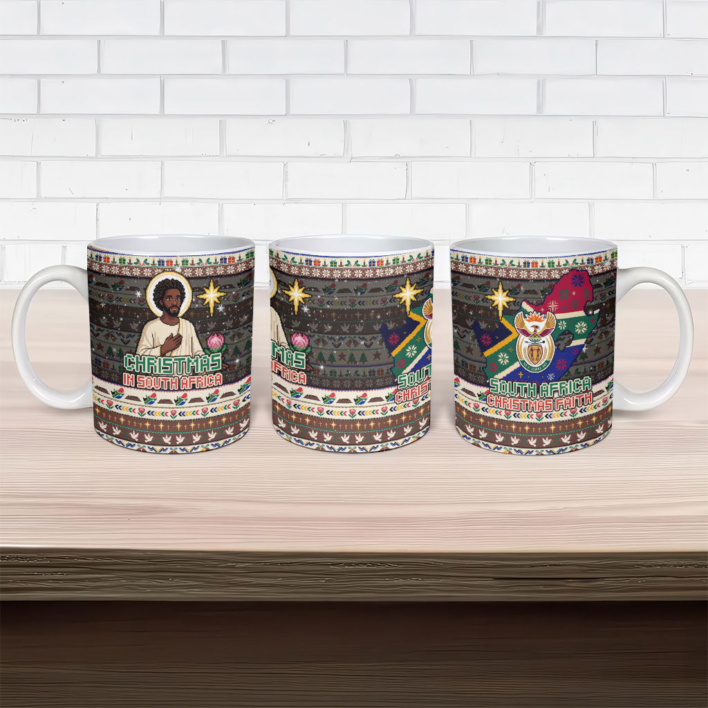 Christmas In South Africa Jesus Ceramic Mug South Africa Coat Of Arms Jesus Art