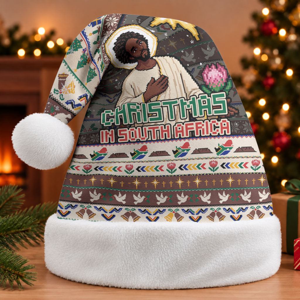 Christmas In South Africa Jesus Christmas Santa Hat South Africa Coat Of Arms Jesus Art