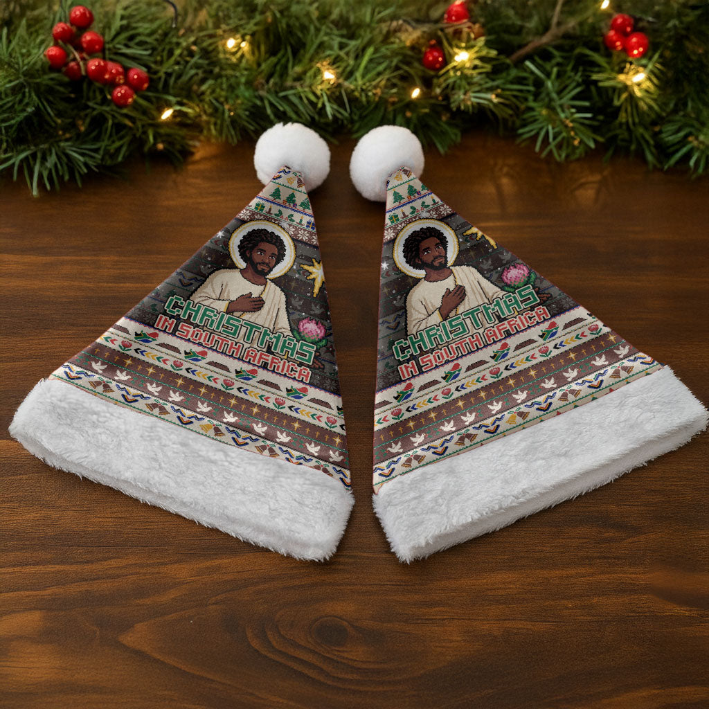 Christmas In South Africa Jesus Christmas Santa Hat South Africa Coat Of Arms Jesus Art