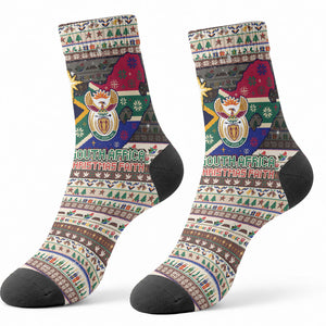 Christmas In South Africa Jesus Crew Socks South Africa Coat Of Arms Jesus Art