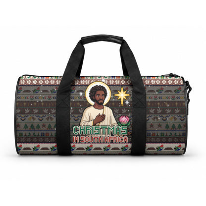 Christmas In South Africa Jesus Duffle Bag South Africa Coat Of Arms Jesus Art