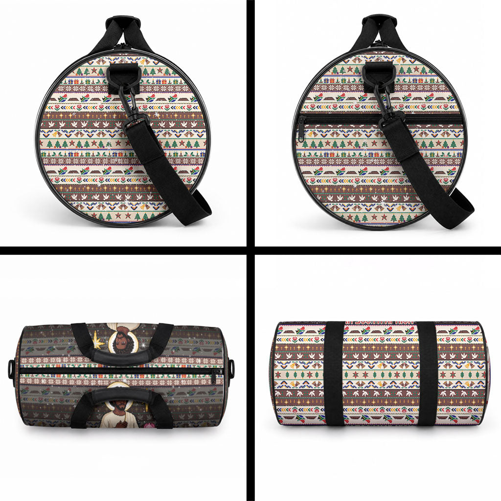 Christmas In South Africa Jesus Duffle Bag South Africa Coat Of Arms Jesus Art