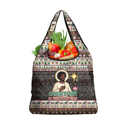 Christmas In South Africa Jesus Grocery Bag South Africa Coat Of Arms Jesus Art
